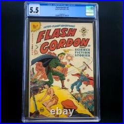 Flash Gordon #2 (1950) CGC 5.5 Rare Golden Age Comic! Harvey Publications