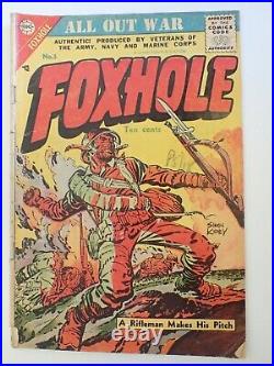 Foxhole # 5 Charlton Comics 1954 Simon Kirby Cover Golden Age