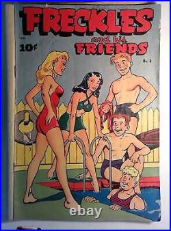 Freckles And His Friends #8 Pines (1948) Swimsuit Cover Comic Book