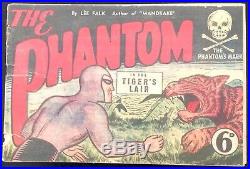 Frew Phantom # 2 1948 Original Golden Age Australian Drawn Comic Affordable