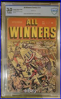 GOLDEN AGE ALL-WINNERS COMICS #14 Winter 1944-1945 MARVEL CAPTAIN AMERICA