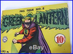 Golden Age Green Lantern # 8. High Grade Classic Cover