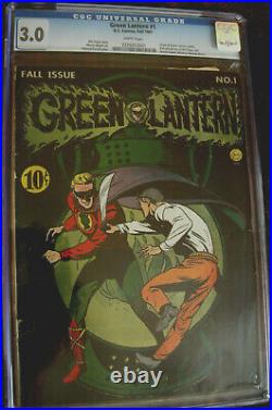 GREEN LANTERN #1 1941 CGC 3.0 with WHITE PAGES GOLDEN AGE KEY