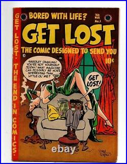 Get Lost #1 VG 4.0 Feb/Mar 1954 Golden Age Pre Code Humor Satire, classic cover