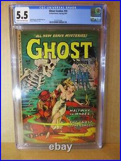 Ghost Comics 10 CGC 5.5 GGA Whitman Werewolf & Headlights C 1954 Fiction House