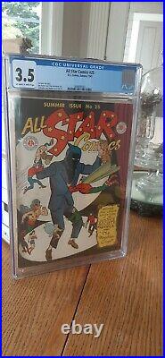Golden Age All Star Comics #25 Jla Cgc 3.5 Off-white White Pages