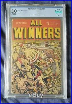 Golden Age All-winners Comics #14 Winter 1944-1945 Marvel Captain America