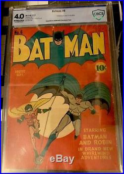 Golden Age Batman Lot! 6 & 9 Early Batman! Cbcs Like Cgc Never Pressed