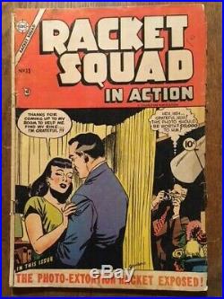 Golden Age CRIME COMICS (Lot of 7) Racket Squad Murder Inc WANTED Shadow Squad