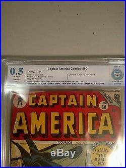 Golden Age Captain America #60 Timely 0.5 CBCS graded RARE comic Jan 1947
