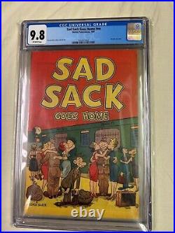 Golden Age Comic Sad Sack Goes Home 1951 Only Two Comics Graded This High 9.8