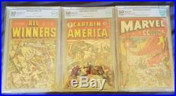 Golden Age Comics Lot All-winners 14, Captain America 50, Marvel Mystery 47
