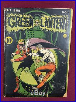 Golden Age Green Lantern #1 VG- Most Classic Cover Ever B@@yah