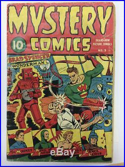 Golden Age Mystery Comics #3 Robot Cover