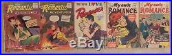 Golden Age Romance Lot, Baker Kirby Cover, Atlas My Own Love Romantic Youthful