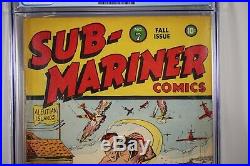 Golden Age Sub-Mariner #7 CGC 3.0 Timely Comics Hard to Find 1942
