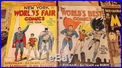 Golden Age super lot, Worlds Best Comics #1, World's Fair 1930, John Wayne #1