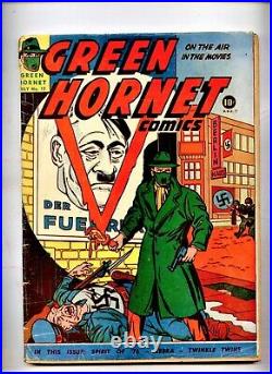Green Hornet 13 Golden Age Comic Classic Hitler Cover