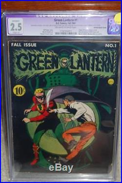 Green Lantern #1 CGC 2.5 (R) DC 1941 Movie! Golden Age Key! C9 1 111 cm