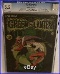 Green Lantern #1 CGC 5.5 DC (1941) Movie! Golden Age Key! C12 131 cm 0917271001