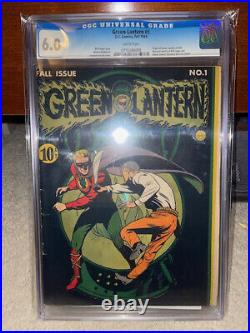 Green Lantern #1 CGC 6.0 DC 1941 White Pages! After All American #16! JLA E6 cmm