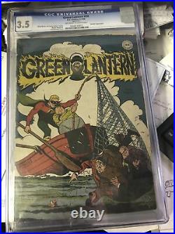 Green Lantern #20 1946 Golden Age Nodell DC CGC 3.5 Alan Scott Rare