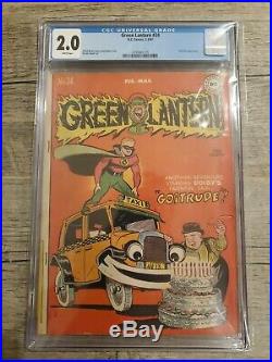 Green Lantern #24 CGC 2.0 Golden Age 1947 Alan Scott martin nodell DC Comics