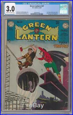 Green Lantern #37 CGC 3.0 (C-OW) Last Green lantern cover in title Golden Age