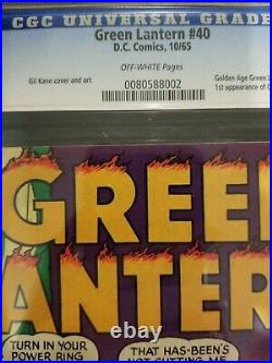 Green Lantern #40 CGC 9.0 (OW) 1st Crisis Krona Golden Age GL Crossover