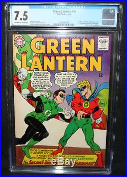 Green Lantern #40 Golden Age GL Alan Scott Crossover CGC Grade 7.5 1965