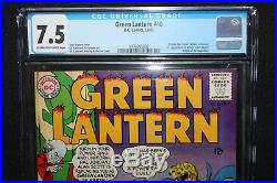 Green Lantern #40 Golden Age GL Alan Scott Crossover CGC Grade 7.5 1965