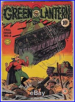 Green Lantern #5 Good/Very Good (3.0) Golden Age DC Comic 1942 G/VG Big Pics