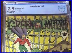 Green Lantern #6 (1943) 1st Series! Golden Age! CBCS 3.5 (Not CGC) Rare