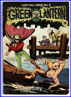 Green Lantern #9 1943 Hop Harrigan-comic book-Rare DC Golden-Age