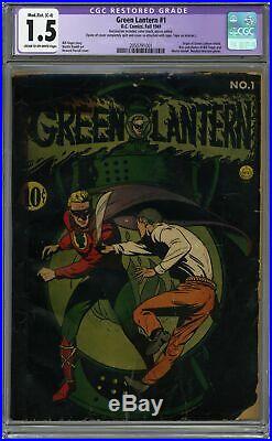 Green Lantern (Golden Age) #1 1941 CGC 1.5 RESTORED 2050791001