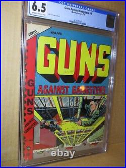 Guns Against Gangsters 4 CGC 6.5 LB Cole Sky High Shootout 1949 Crime 4020388005