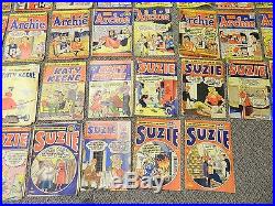 HUGE Lot 32X Archie Comic Books 1950's Katy Keene Suzie Golden Age Vtg Old Retro