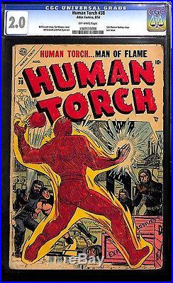 HUMAN TORCH #38 Golden Age Timely Captain America Submariner last issue CGC 2.0