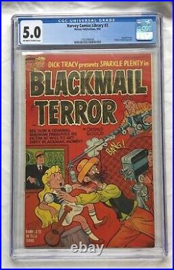 Harvey Comics Library #2 CGC 5.0 (1952) Golden Age Dick Tracy Sparkle Plenty 1/6