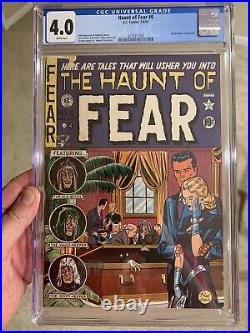 Haunt of Fear #6/Golden Age EC Comic Book/Crypt-Keeper/CGC 4.0 White