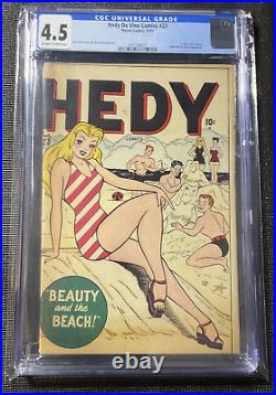 Hedy De Vine #23 1947 CGC 4.5? Marvel Comics Good Girl Art RARE Golden Age