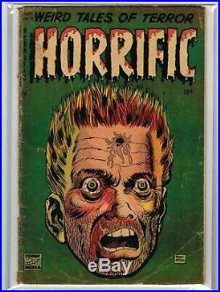 Horrific 3! 2.0 Classic Bullet To The Head Pre Code Horror Golden Age 1953! O/W