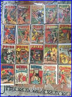 Huge Lot Golden Age Planet Comics Exciting Comics Thrilling Sensation Bondage