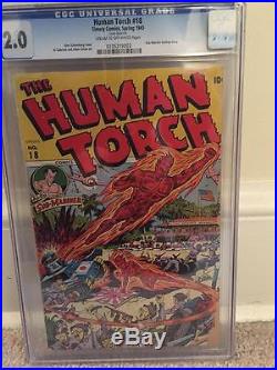 Human Torch #18 1945 CGC 2.0 Golden Age WW2 Japanese Cover