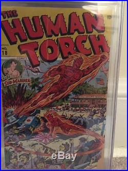 Human Torch #18 1945 CGC 2.0 Golden Age WW2 Japanese Cover