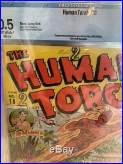 Human Torch 18 CBCS 0.5.5 1945 Sub Mariner Timely Golden Age Marvel Schomburg