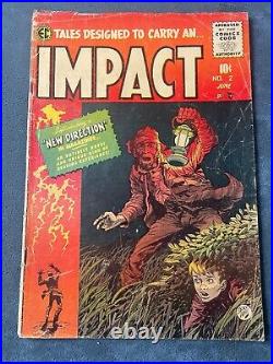 Impact #2 1955 EC Golden Age Comic Book First Comics Code Jack Davis GD