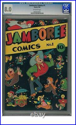 Jamboree Comics #1 (1946) Golden Age Round Publishing CGC 8.0 AD142