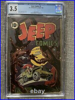 Jeep Comics #1 CGC 3.5 1944 Golden Age Comics