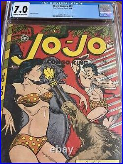 Jo-Jo Comics 12 CGC 7.0 CR/OW Kamen Fox GGA Headlights Bondage SWEET 1948